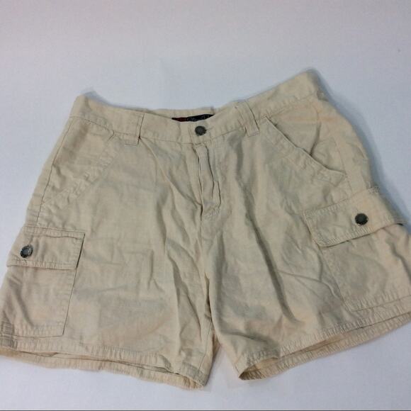 Steve & Barry’s 12 Cargo Shorts Cream Color - Picture 1 of 4